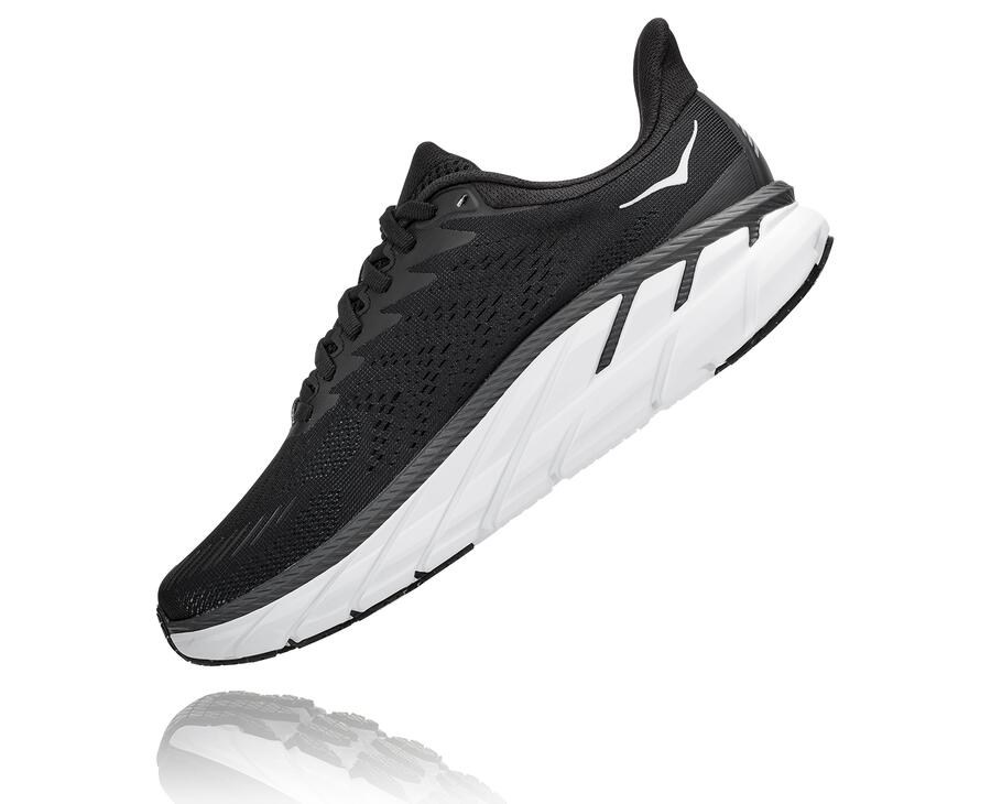 Hoka One One Løbesko Dame - Clifton 7 - Sort/Hvide - 274095TEQ